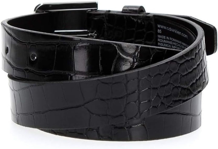 Calvin Klein CK Must Croc Fix Belt 2.5 W90 Black