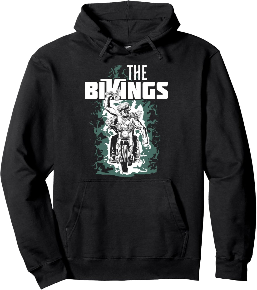 Wikingerzeit Geschenk für einen echten Wikinger Biker Pullover Hoodie