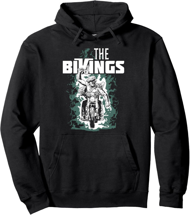 Wikingerzeit Geschenk für einen echten Wikinger Biker Pullover Hoodie