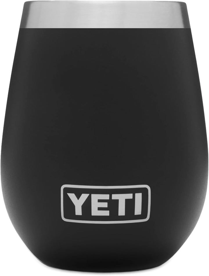 YETI Rambler Weinbecher, Black, 10oz (296ml), Black