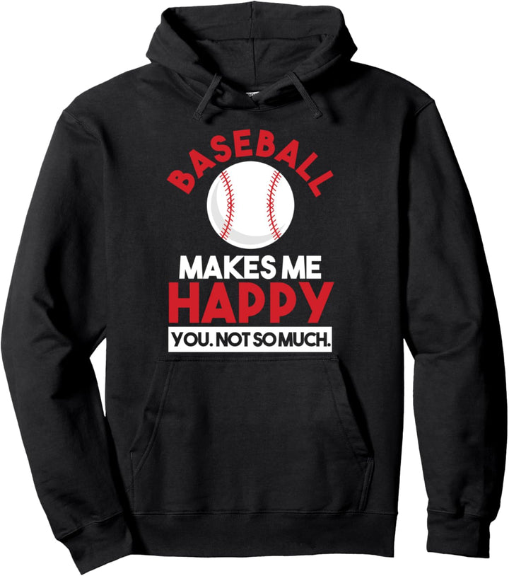 Game Day Sports Baseball macht mich glücklich, dass Sie Pullover Hoodie