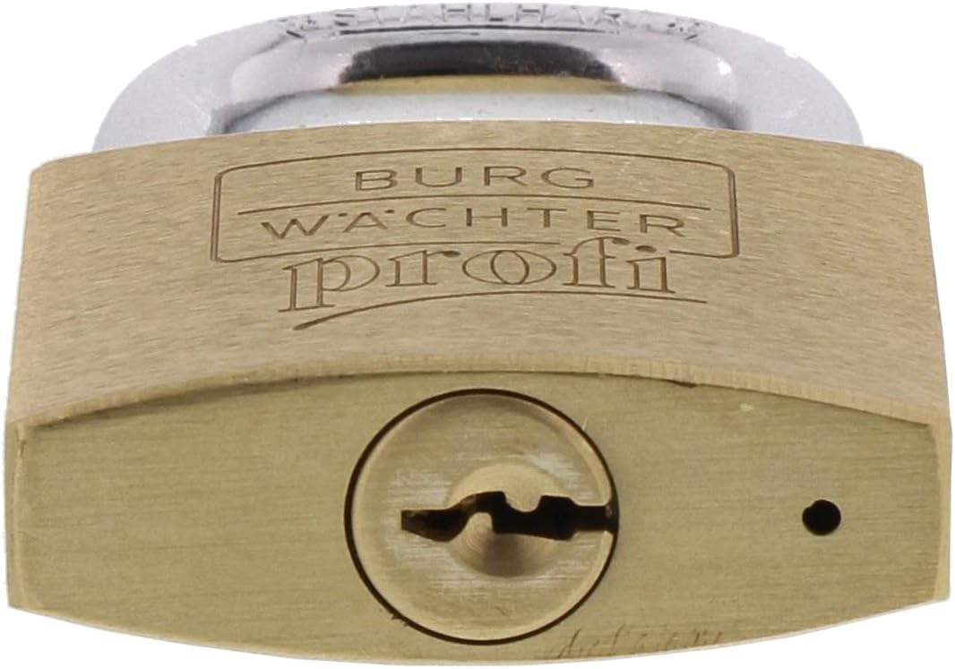 Burg-Wächter Vorhängeschloss, Profi 116 50 SB, inkl. 2 Schlüssel, Bügelstärke: 8 mm Bügelstärke: 8,0