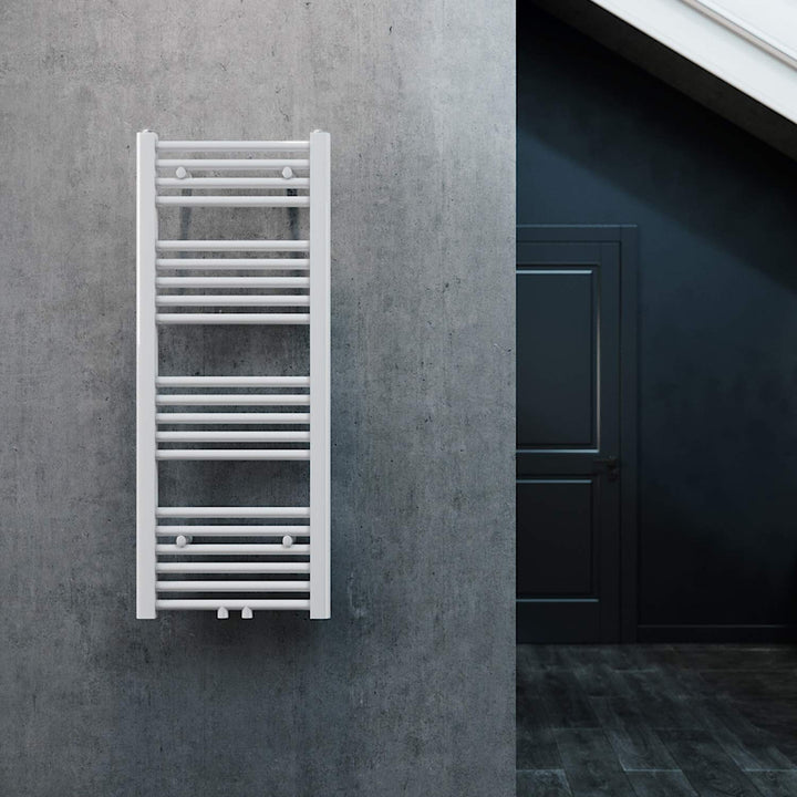 ELEGANT Heizkörper Bad 1000x400 mm Weiss Badheizkörper Mittelanschluss Handtuchwärmer Handtuchtrockn