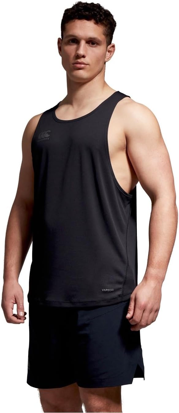Canterbury Herren Superleichtes Unterhemd Weste S Schwarz/Gunmetal Grey, S Schwarz/Gunmetal Grey