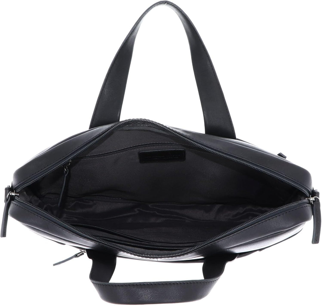 Leonhard Heyden Hamburg - Aktentasche 13" 38 cm Schwarz, Schwarz