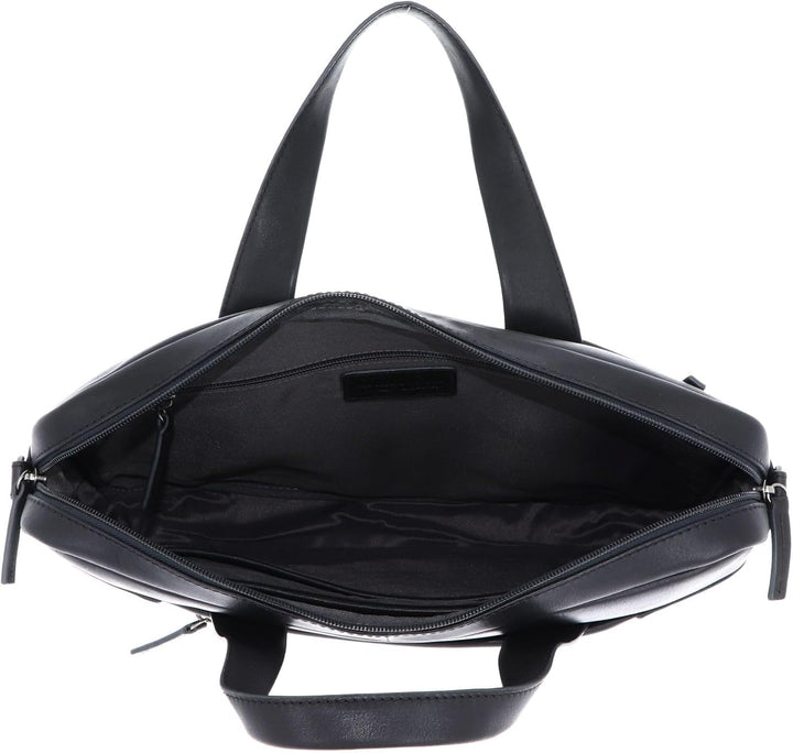 Leonhard Heyden Hamburg - Aktentasche 13" 38 cm Schwarz, Schwarz