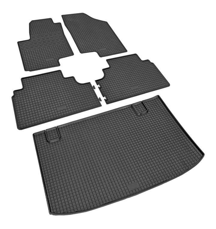 Stylisches Gummi- und Kofferraumwanne Set geeignet für Hyundai ix20 ab 2010 - Schützen und Aufwerten
