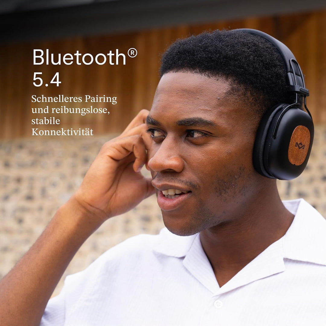 Marley House of Positive Vibration Rebel kabellose Bluetooth Kopfhörer - Over-Ear Wireless ANC mit a