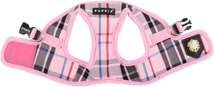 Puppia Junior - Kariertes Hundegeschirr für kleine Hunde - weiche Weste - Auch als Welpengeschirr ve
