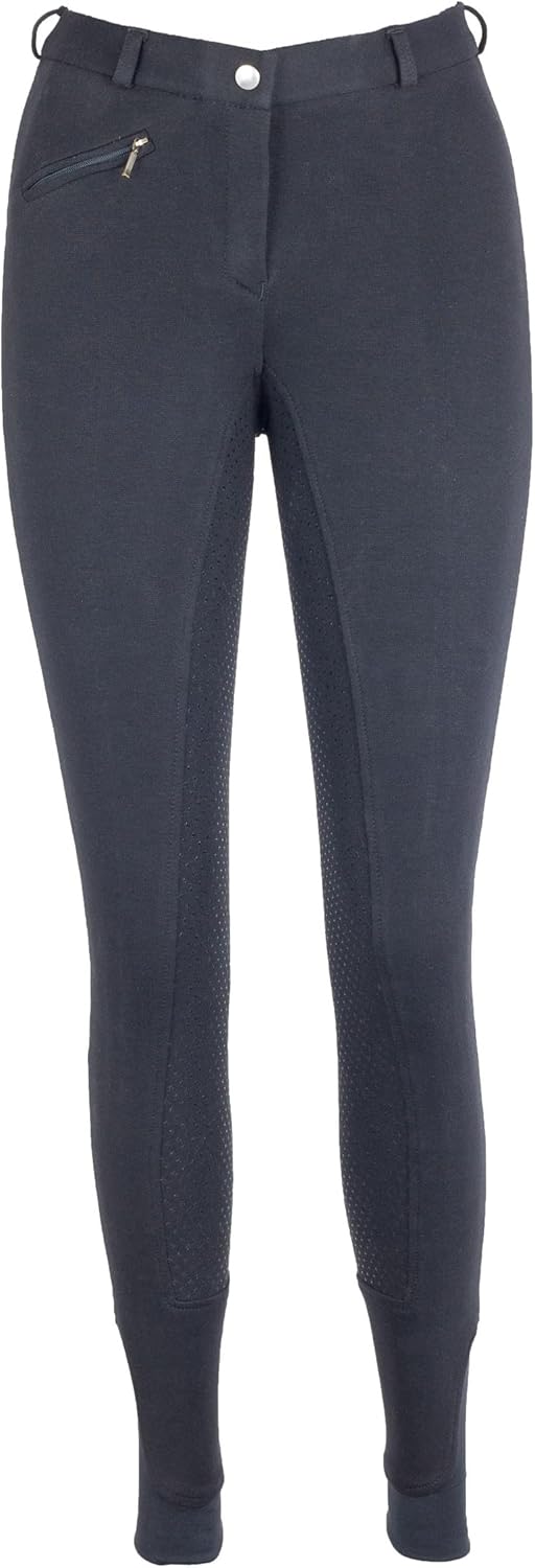 RL24 - Reithose für Damen Flex Basicline | Reiterhose mit Tasche & Silikon-Vollbesatz | elastische &
