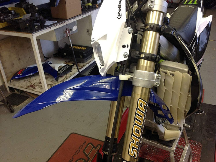 Blau Universal Supermoto Motocross Motorrad Vorne FENDER/Kotflügel