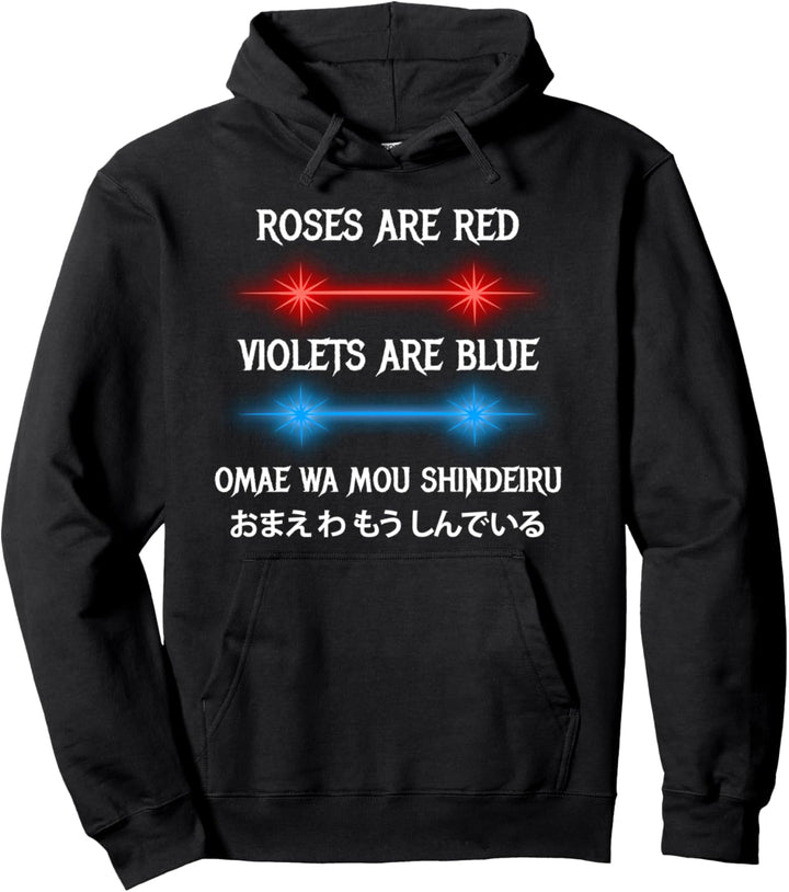 Omae Wa Mou Shindeiru Nani Lustiges Anime Meme Anime Merch Pullover Hoodie