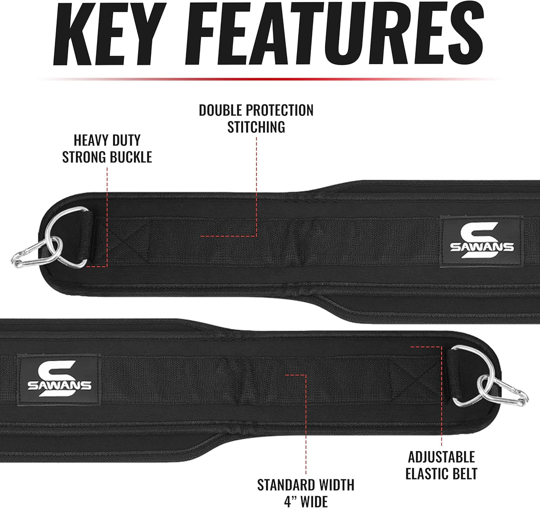 Dip-Gürtel mit 91,4 cm Heavy Duty Bodybuilding Gewichtheben Dip Stahlkette für Klimmzüge Übung Fitne