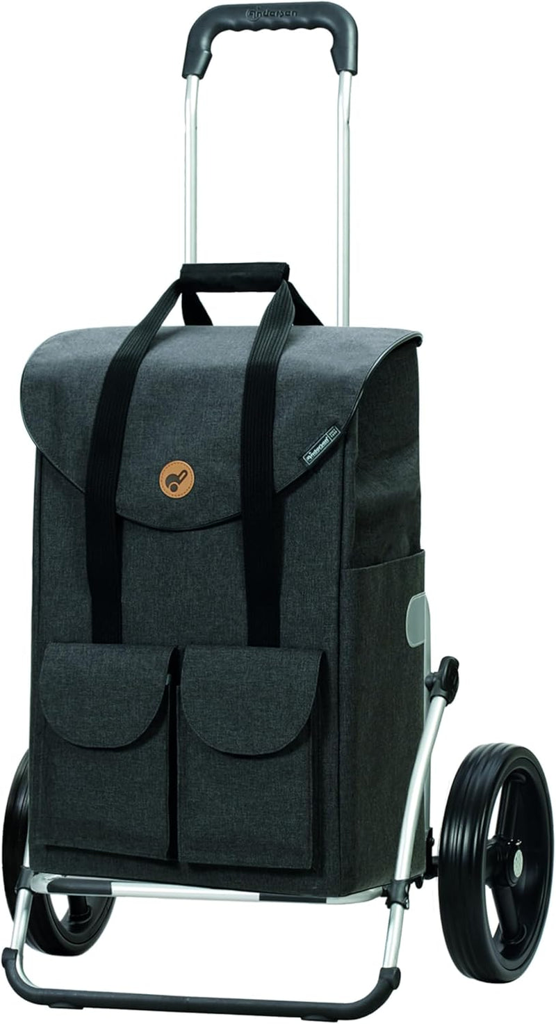 Andersen Shopper Royal XXL Sondermodell Alu klappbar mit 3-Speichen Rad Ø 25 cm und 54 Liter Tasche