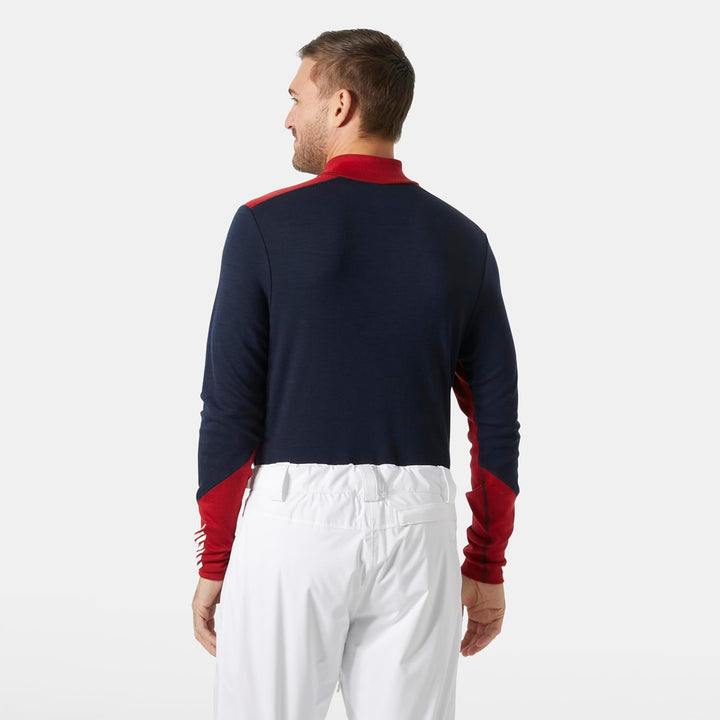 Herren Helly Hansen Lifa Merino Midweight 1/2 Zip, Marineblau, M