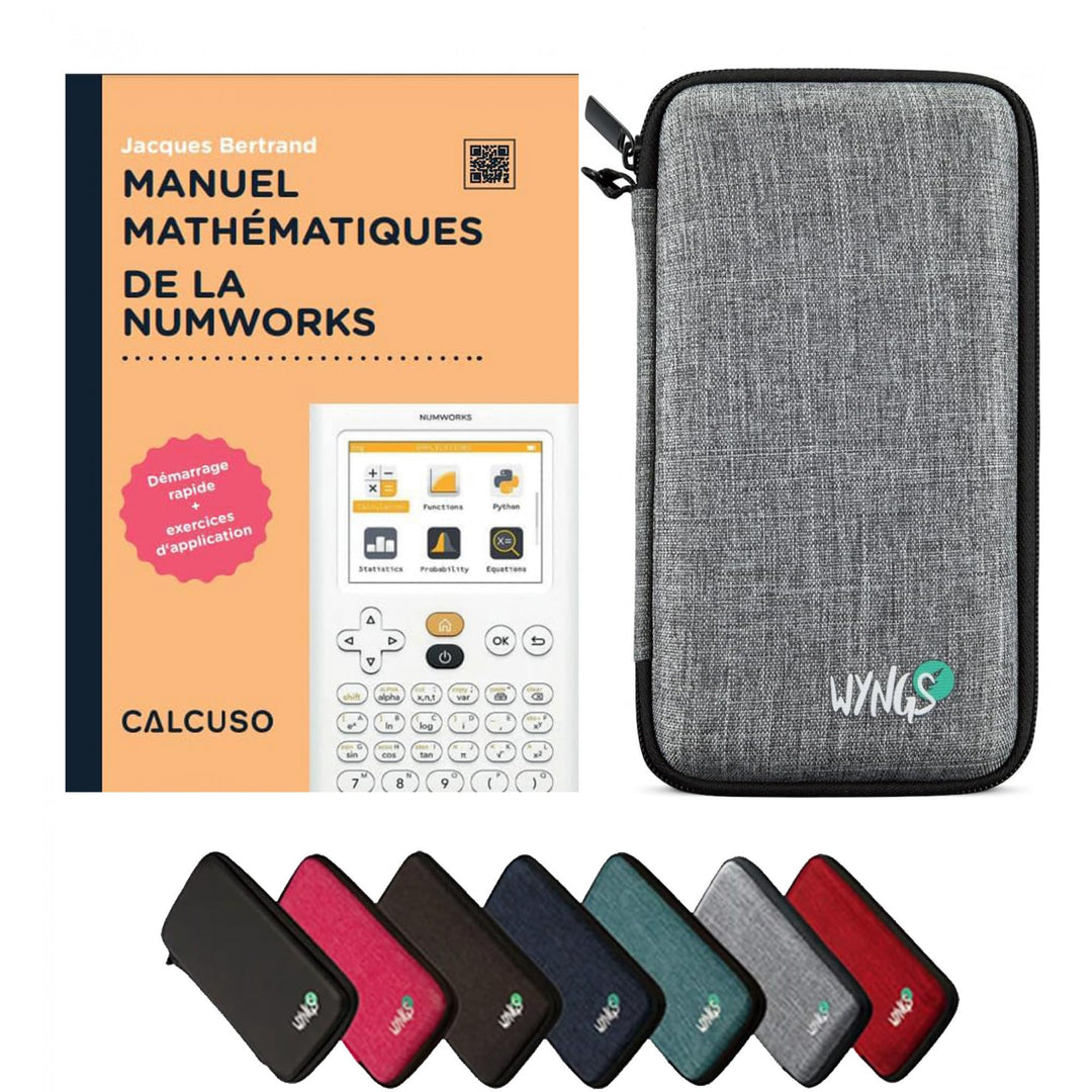 CALCUSO Zubehör Standardpaket Hellgrau kompatibel für Grafikrechner Numworks (Französisch)