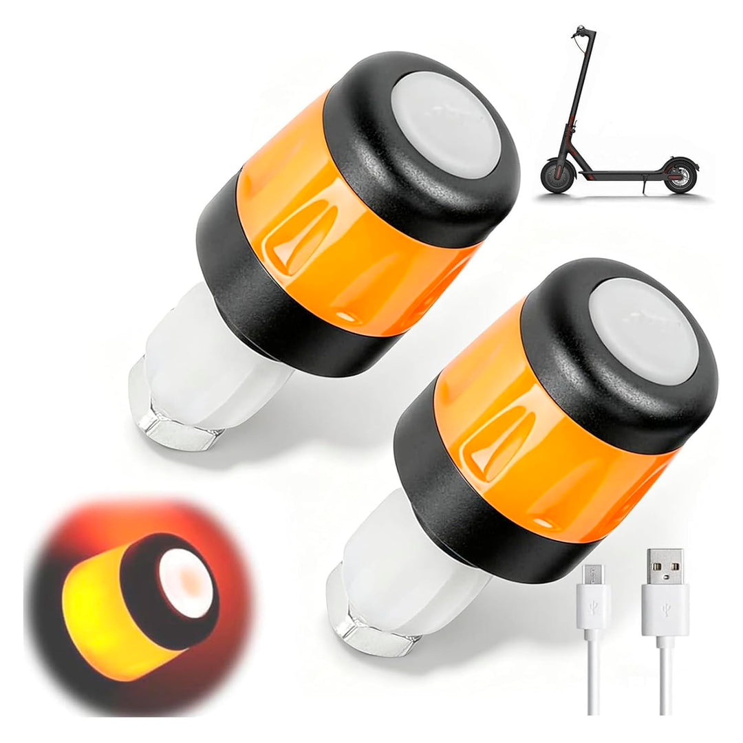 LED Blinker E Scooter Nachrüstset, wiederaufladbare Fahrrad Blinker für E Scooter, wasserdichtes Sco