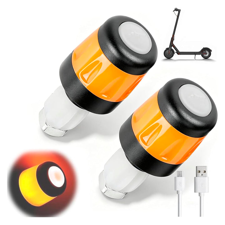 LED Blinker E Scooter Nachrüstset, wiederaufladbare Fahrrad Blinker für E Scooter, wasserdichtes Sco