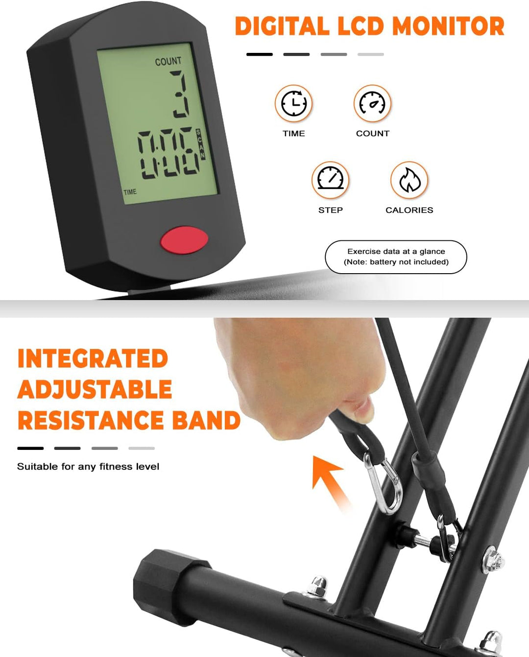 Dskeuzeew Squat Machine Faltbare Kniebeugenmaschine Heimtrainer Fitnessgeräte Kniebeugen mit Widerst