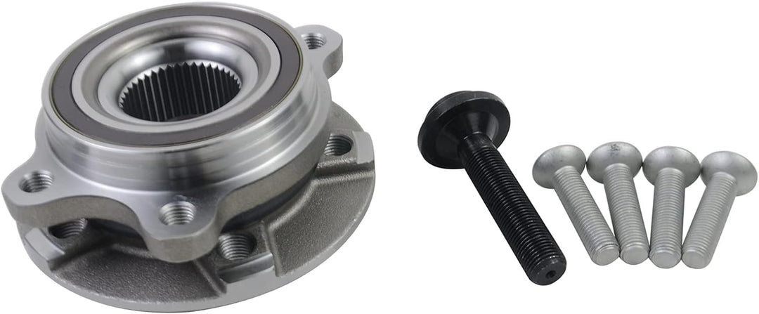 Bisenya Radlager Satz Vormontiert mit Radnabe Kompatibel mit A4 A5 A6 A8 B8 Q5 Qu-att-ro 4H0498625 8