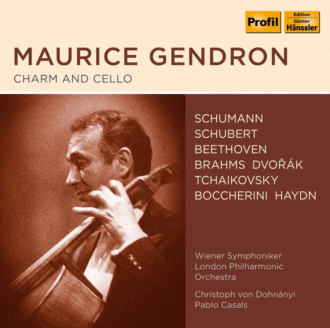Maurice Gendron-Charm and Cello, Audio-CD