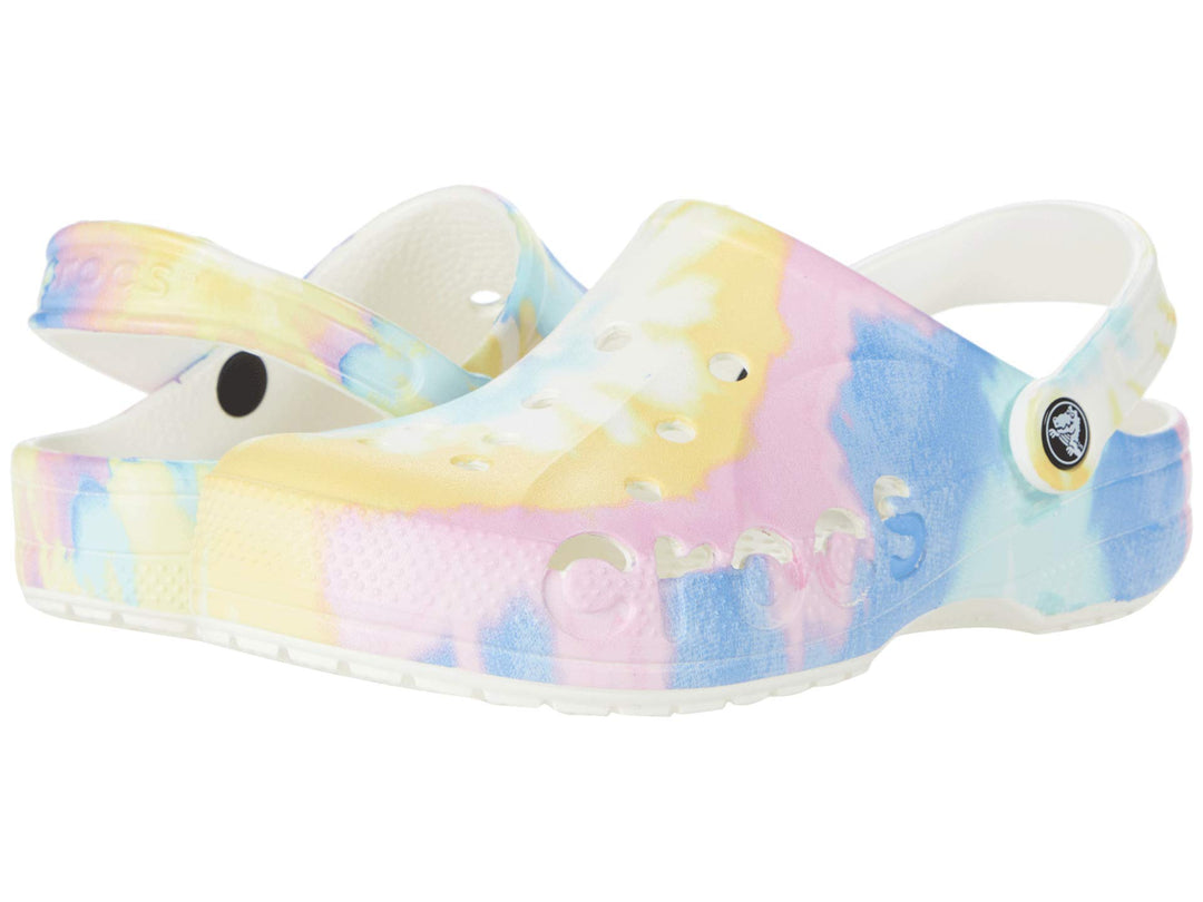 Crocs Unisex Baya Graphic Clog Holzschuh White Multi 45/46 EU, White Multi 45/46 EU