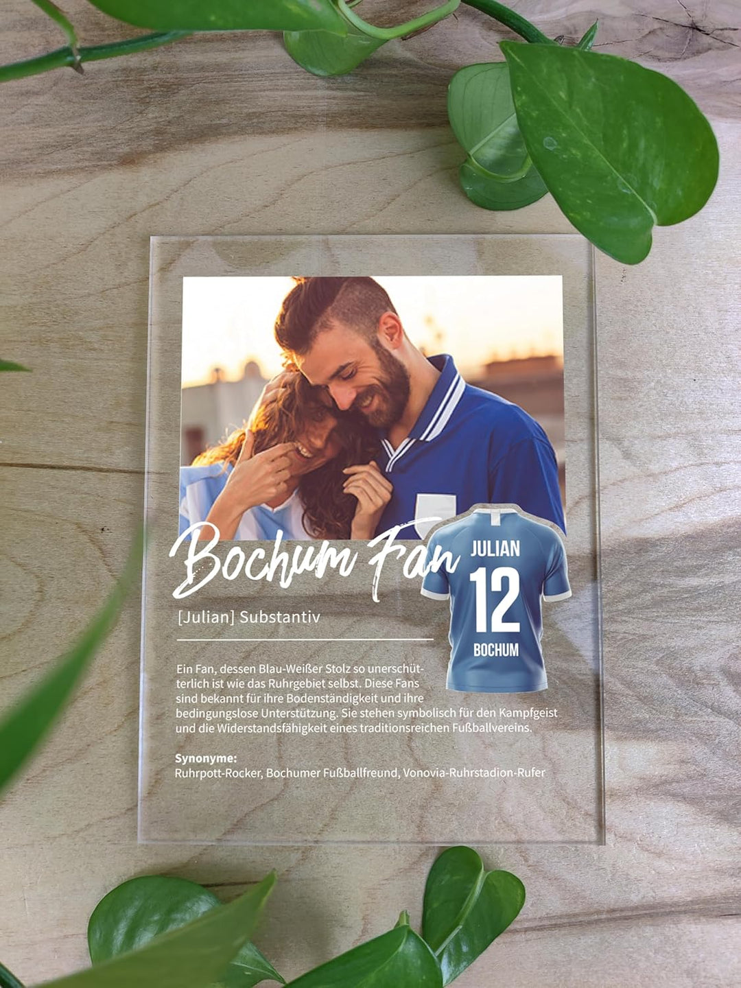 Bochum Geschenk personalisiert - Acryl Geschenk - Definition: Bochum Fan - Bochum Fanartikel, Bochum