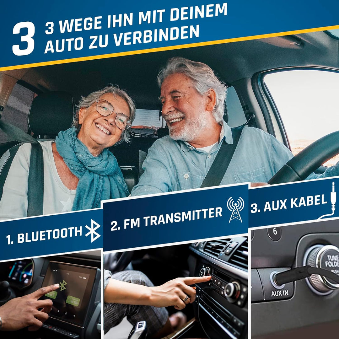 KLIM Discover Mit Kopfhörern - Tragbarer CD-Player mit langlebigem Akku - Kompatibler MP3-CD-Player