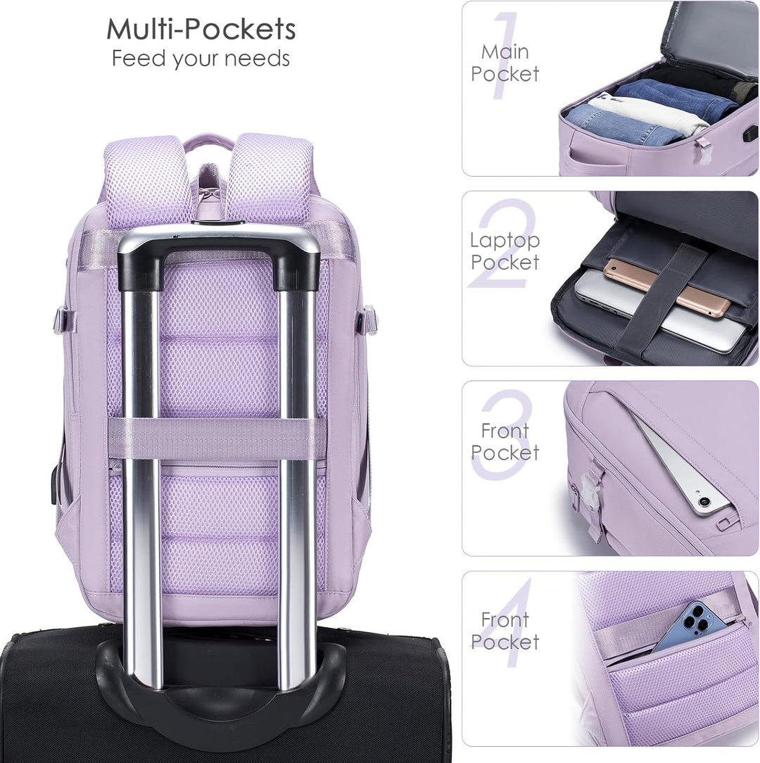 SPAHER Ryanair Handgepäck 40x20x25 Laptop Rucksack 14/15,6 Zoll Laptop Tasche Reiserucksack Handgepä