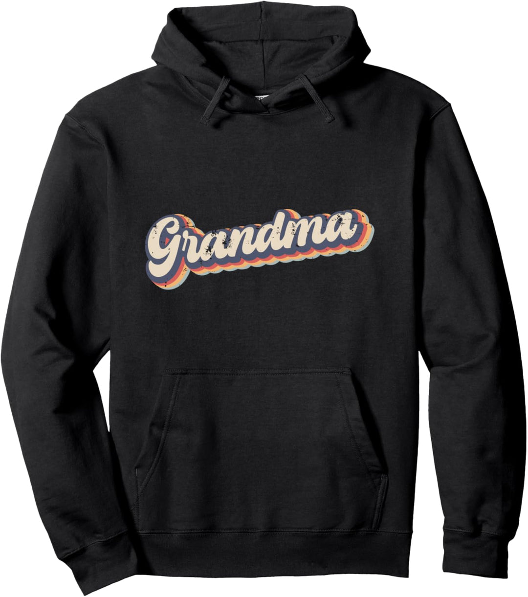 Grandma Vintage Rainbow Pullover Hoodie