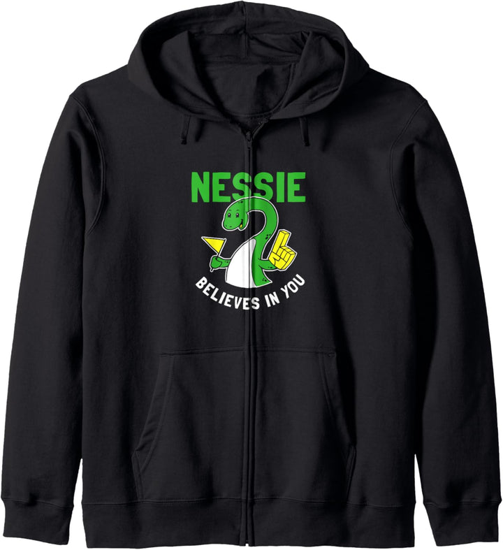 Nessie glaubt an Sie - Loch Ness Monster Lustig Kapuzenjacke