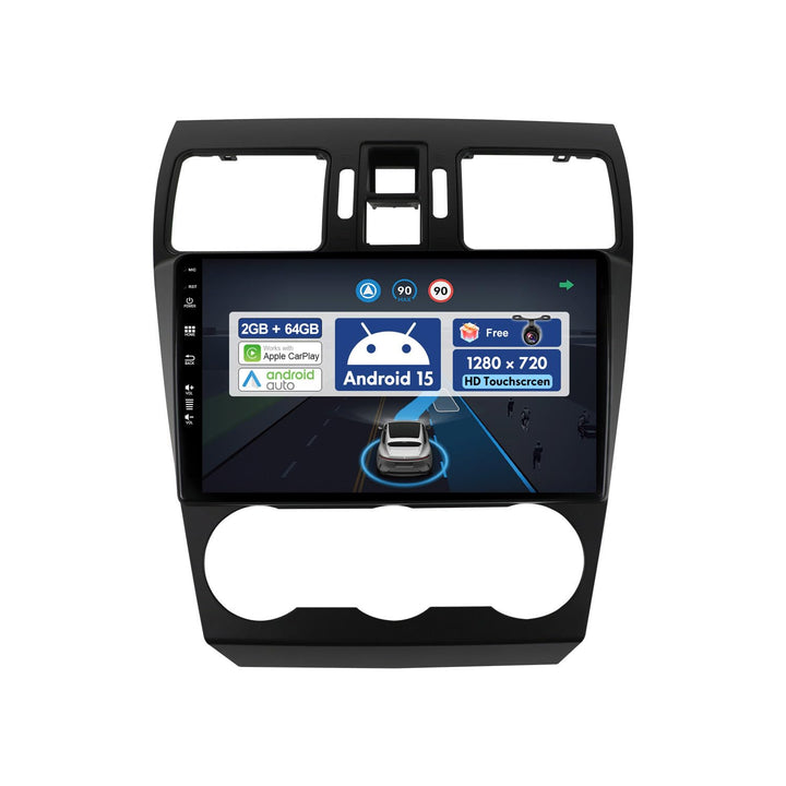 2G+64G BXLIYER 9 Zoll Autoradio für Subaru Forester/XV/WRX 2013-2018 GPS Navigation - Wireless CarPl