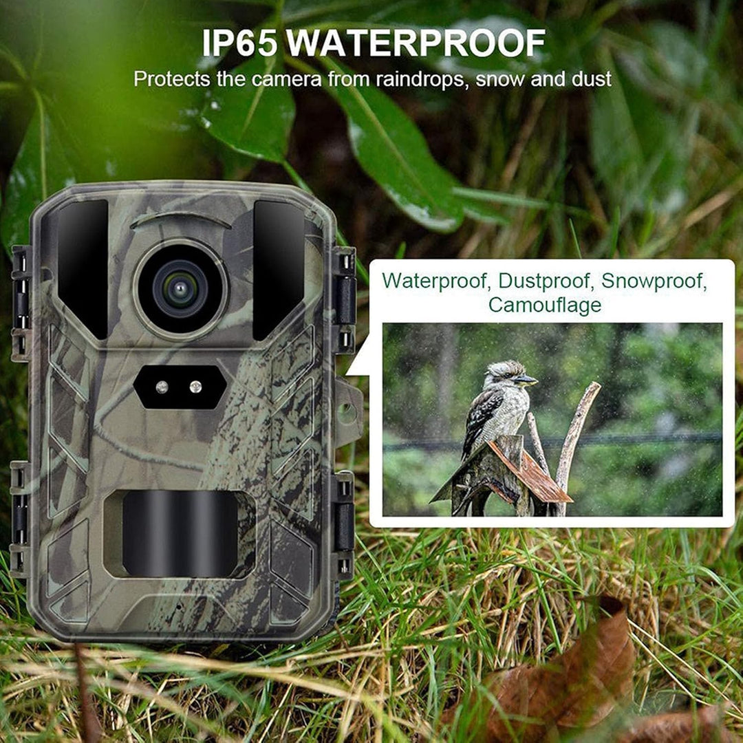 Solar Hinterkamera, 4K 50 MP HD Nachtsicht Bewegungsaktivierte Tracking Wildkamera mit LCD Display,
