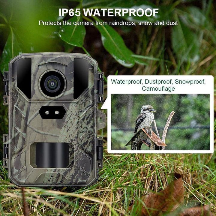 Solar Hinterkamera, 4K 50 MP HD Nachtsicht Bewegungsaktivierte Tracking Wildkamera mit LCD Display,