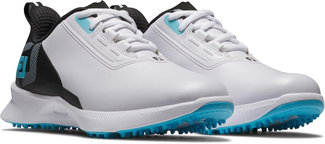 FootJoy Unisex Kinder Junior Fuels Golfschuhe 3 Big Kid Weiss Schwarz Blau, 3 Big Kid Wei&amp;