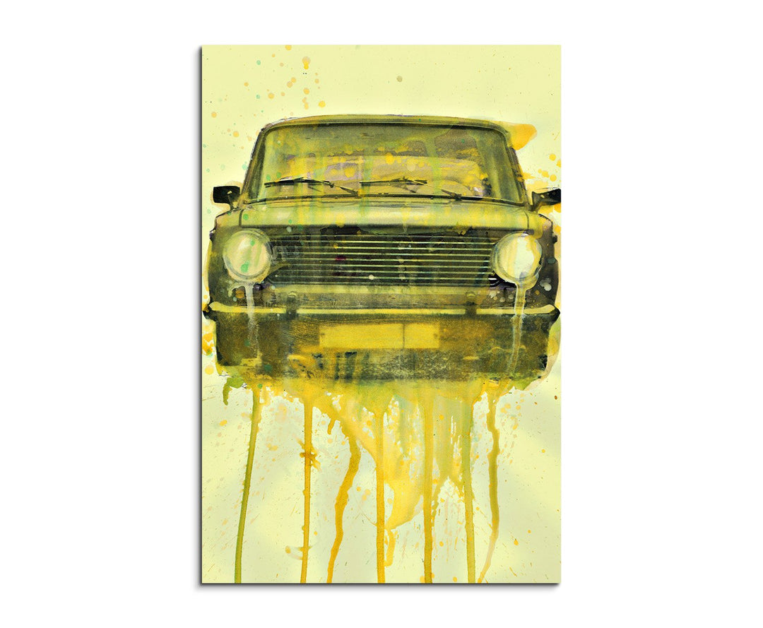 Paul Sinus Art Lada 90x60cm Wandbild Aquarell Kunstbild Malerei Leinwandbild Fotoleinwand