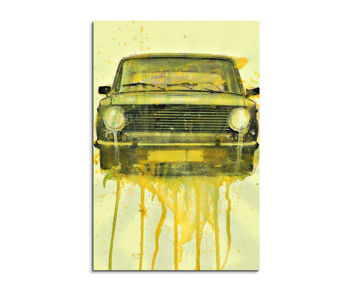 Paul Sinus Art Lada 90x60cm Wandbild Aquarell Kunstbild Malerei Leinwandbild Fotoleinwand