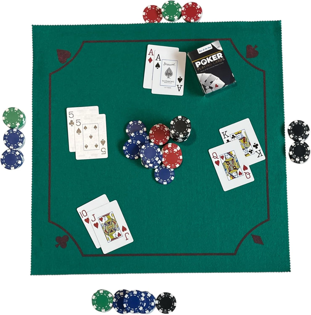 Teppich Karten - Poker Matte - Poker Spiel - Faltbare Matte Reise Poker - Reise Karten (Poker), Poke