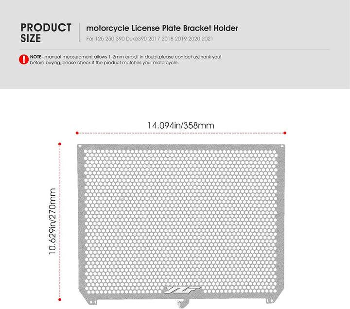 MOLONG Motorradzubehör Kühlerschutzgitter Schutzgitter für YZF R6 2017-2020