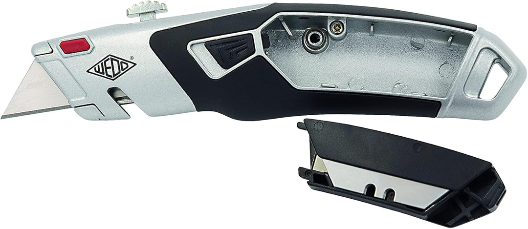 WEDO 78851 Cutter PROFI PLUS II, 3-stufige Rasterautomatik, ergonomischer Griff, Klingenaustritt 5-2