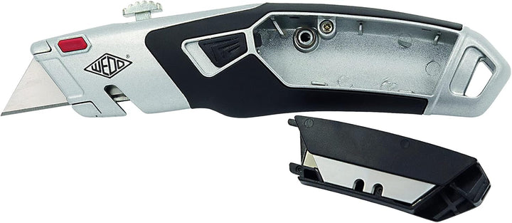 WEDO 78851 Cutter PROFI PLUS II, 3-stufige Rasterautomatik, ergonomischer Griff, Klingenaustritt 5-2