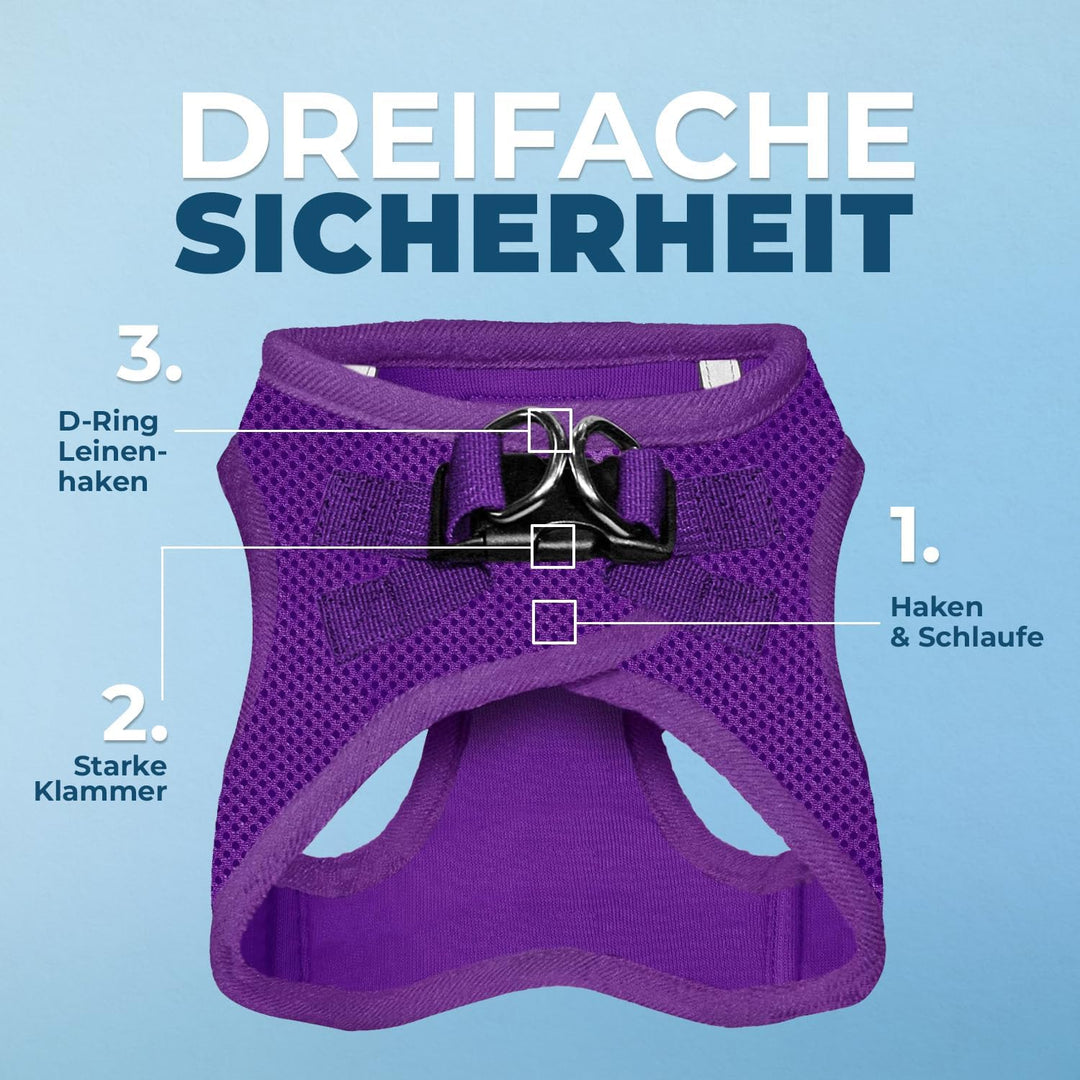 Voyager Step-In Air Hundegeschirr by Best Pet Supplies - All Weather Mesh Step in Vest Harness für k