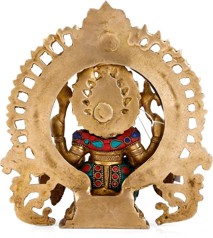 craftvatika Lord Ganesha Schrein Messing Idol Statue | Hindu Gott Ganesha Ganpati Decor Figur