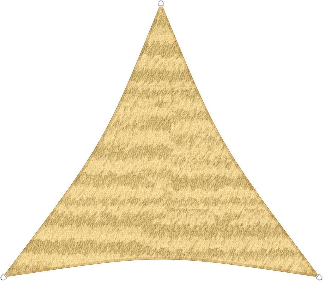 sunprotect 12012 Professional Sonnensegel, 6 x 6 x 6 m, Dreieck, Wind- & wasserdurchlässig, beige 6