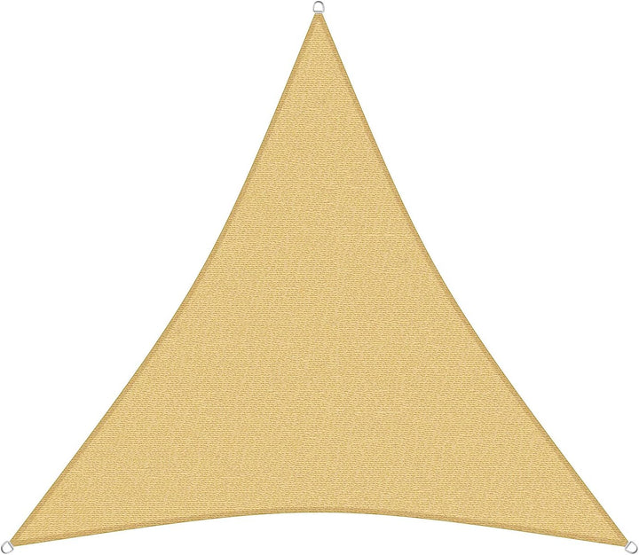 sunprotect 12012 Professional Sonnensegel, 6 x 6 x 6 m, Dreieck, Wind- & wasserdurchlässig, beige 6