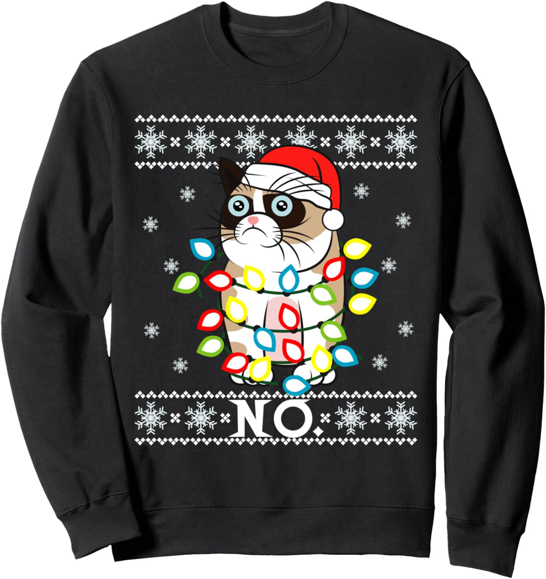 Ugly Christmas Sweater Katze Weihnachten 2020 Sweatshirt
