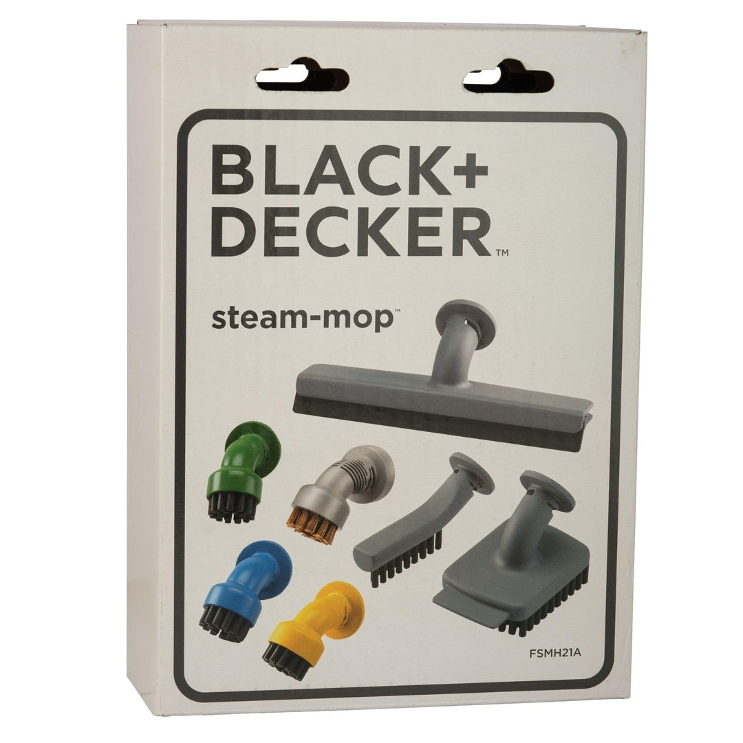 Black+Decker Zubehör-Set (für Steam Mop FSMH1621/Steambuster FSS1600 7-tlg, Fugen-;Drahtbürste/Fenst