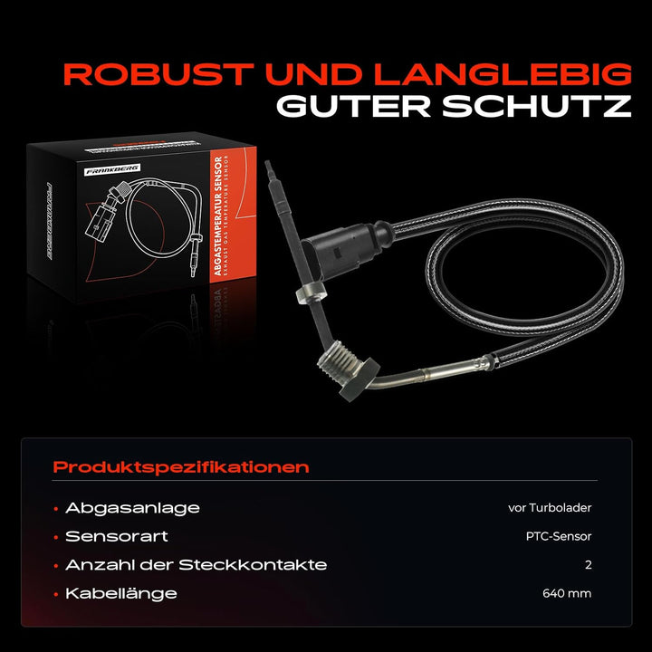 Abgastemperatursensor für A6 4F2 4F5 4FH C6 A8 4E_ Q7 4L 2.7L 3.0L 4.2L Diesel 2003-2011 038906088D