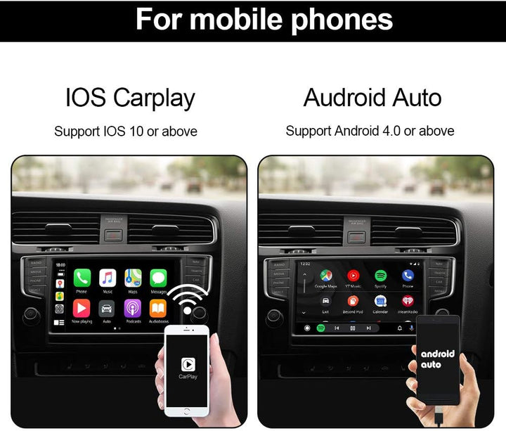 JOYX Wireless CarPlay Dongle for Android Car Radio | Android Auto | Black, Wireless Carplay