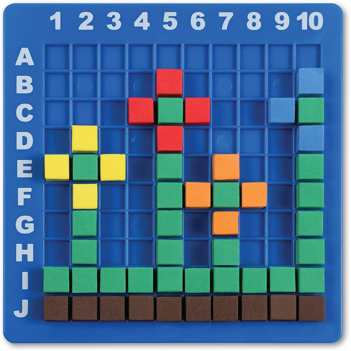 Learning Resources STEM Explorers Anspruchsvolle Pixel-Kunst, 402-teilig, ab 5 Jahren, Mint-Spielzeu